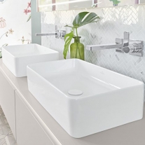 Lavoar pe blat, Villeroy & Boch, Collaro, 56 x 36 cm, dreptunghiular, alb